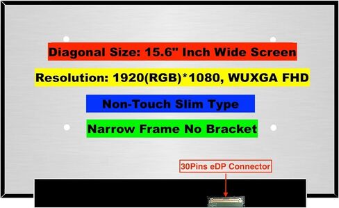 EM EMAJOR TECH New Screen Replacement for HP M14025-001 1920X1080 FHD Non-Touch LCD LED Display with Set of Tape and Tools in Saudi Arabia