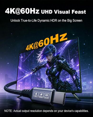 240W USB C to USB C Cable 15Ft,20Gbps USB C to USB C Cable, 4K@60Hz Video in Kuwait