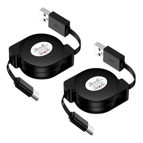 Retractable USB C Cable for Car,Android USB C to USB A Cord Fast Charging in Kuwait