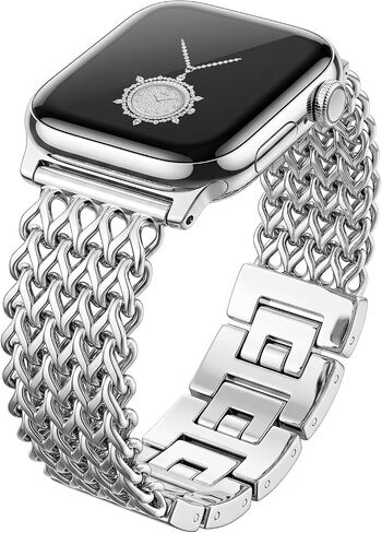 Stainless Steel Compatible with Apple Watch Band for Women in Saudi Arabia