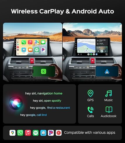 10.2“ Car Radio Stereo for Honda Accord 8th 2008-2012 CarPlay Android Auto in Saudi Arabia