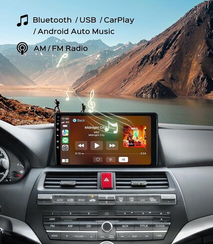 10.2“ Car Radio Stereo for Honda Accord 8th 2008-2012 CarPlay Android Auto in Saudi Arabia