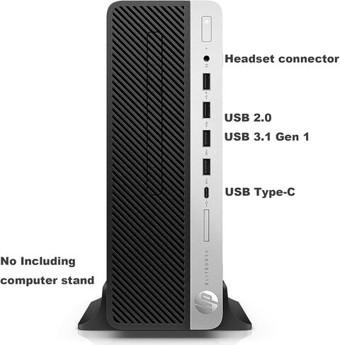 HP EliteDesk 705 G4 SFF Desktop PC Computer, AMD Ryzen 5 PRO 2400G Up to 3.9GHz, 16GB DDR4 RAM, 512GB SSD, DisplayPort, Type-C, WiFi, BT, Windows 11 (Renewed) in Saudi Arabia