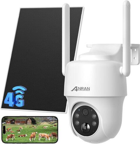 ANRAN 4G LTE Cellular Solar Security Camera Wireless Outdoor No WiFi Needed in Saudi Arabia