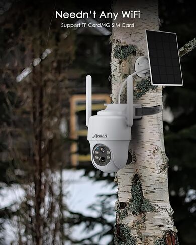 ANRAN 4G LTE Cellular Solar Security Camera Wireless Outdoor No WiFi Needed in Saudi Arabia