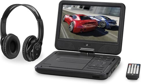 GPX 10.1in. LCD Screen Portable DVD Player w/Bluetooth Headphone, PDB1077B in Saudi Arabia