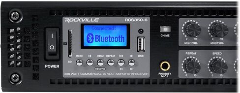 Rockville RCS350-6 6-Zone 70V Hotel Amp with 16 CC525T Speakers in Saudi Arabia
