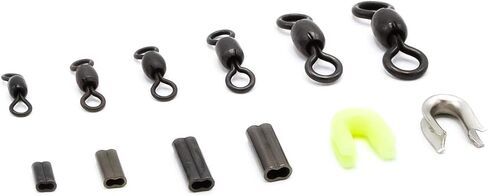 Rite Angler Rigging Kit 651pcs Swivels, Sleeves, Nylon & Stainless Steel Thimbles, Crimp Tool for Big Game Fishing Freshwater & Saltwater Rigging in Saudi Arabia