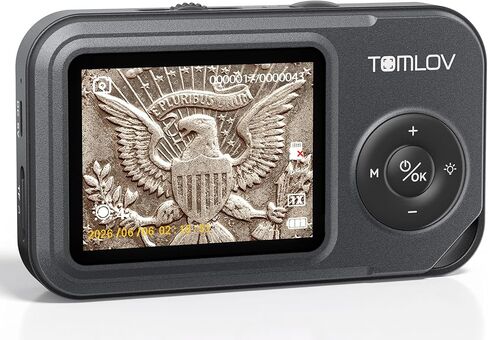 TOMLOV P50 Handheld Digital Microscope, Adjustable Focus, 2.4" IPS Screen in Saudi Arabia