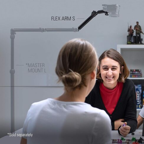 ذراع Elgato Flex Arm S، ذراع مفصلي ممتاز مكون من قسمين لسهولة تركيب وضبط الأضواء والكاميرات والميكروفونات، للبث وعقد مؤتمرات الفيديو والاستوديوهات، يتطلب أساسيات تركيب متعددة in Saudi Arabia