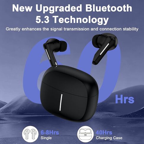 Samsung Wireless Earbuds Bluetooth 5.3 Headphones for Samsung Galaxy A17 A16 A37 S26 Ultra S25 S24 S23 S22 S21 S20 Plus,60H Playtime Sports Type C Earphones with Noise Cancelling Mic for Android Phone in Saudi Arabia