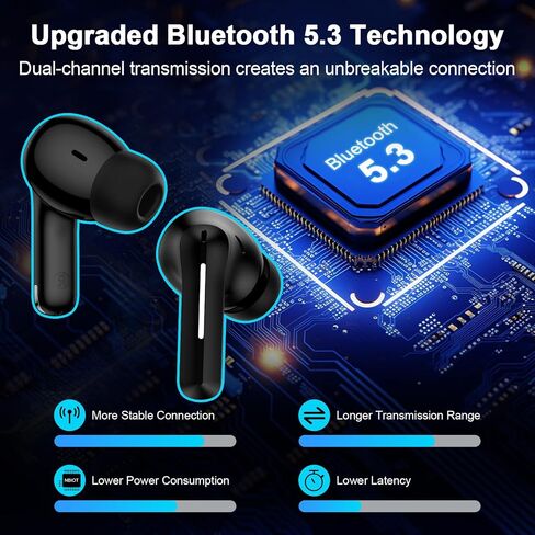 Samsung Wireless Earbuds Bluetooth 5.3 Headphones for Samsung Galaxy A17 A16 A37 S26 Ultra S25 S24 S23 S22 S21 S20 Plus,60H Playtime Sports Type C Earphones with Noise Cancelling Mic for Android Phone in Saudi Arabia