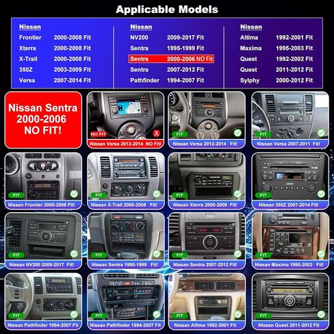 Car Radio for Nissan Frontier Xterra 2000-2008, Sentra 2007-2012 in Saudi Arabia