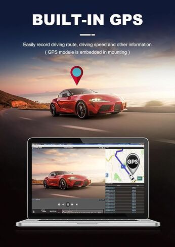JOMISE Dash Cam Front and Rear 4K+1080P, 3" LCD, Starvis Sensor, Built-in GPS, WDR, Night Vision, Dash Camera for Cars with WiFi, Parking Mode, 32GB Card, Reliable Dashcam for Safety Recording in Saudi Arabia