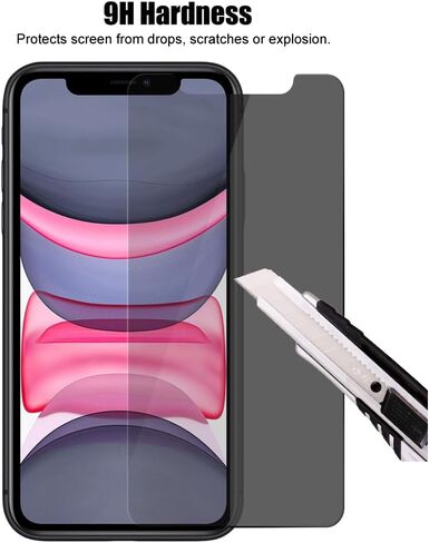 3 Pack Privacy Screen Protector for iPhone XR (6.1") / iPhone 11 (6.1") in Saudi Arabia