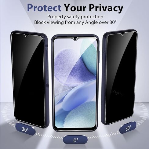 3 Pack Compatible With Samsung Galaxy A25 Screen Protector Privacy Samsung A25 Screen Protector Anti-Spy,Sensitive Touch,Anti-Scratch,Shock Resistant,Full Coverage in Kuwait