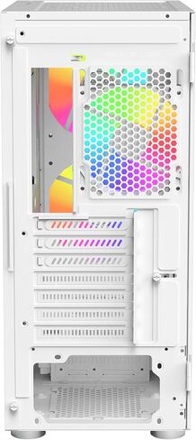 Montech X2 Plus ATX Mid-Tower Computer Case Tempered Glass Side Panel Desktop Chassis Bundle with MONTECH HyperFlow Digital 240mm Radiator CPU AIO Cooler White in Saudi Arabia