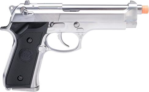 Evike Airsoft - WE-Tech Metal Heavy Weight M9 Professional Practice Gas Blowback Airsoft Pistol (Color: Silver) - (PID: 33096) in Saudi Arabia