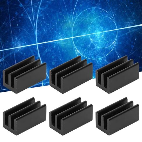 20-Pack Slotted Aluminum Heat Sink, 8x8x16mm in Saudi Arabia