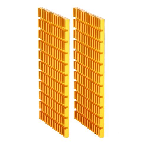 Aluminum Heat Sink Cooling Board, Slotted Fine Tooth Rows, 2-Pack in Saudi Arabia