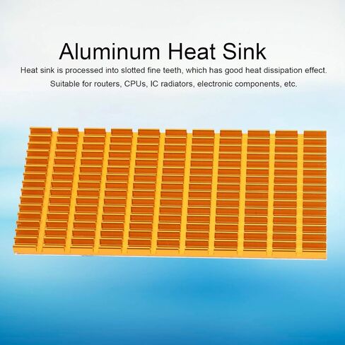 Aluminum Heat Sink Cooling Board, Slotted Fine Tooth Rows, 2-Pack in Saudi Arabia