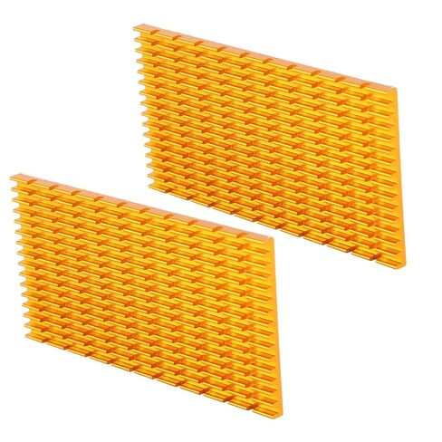 Aluminum Heat Sink Cooling Board, Slotted Fine Tooth Rows, 2-Pack in Saudi Arabia
