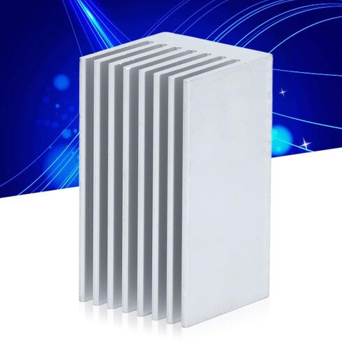 5Pcs Aluminum Heatsink Kit, 51.6x28x28mm Anodized Black in Saudi Arabia
