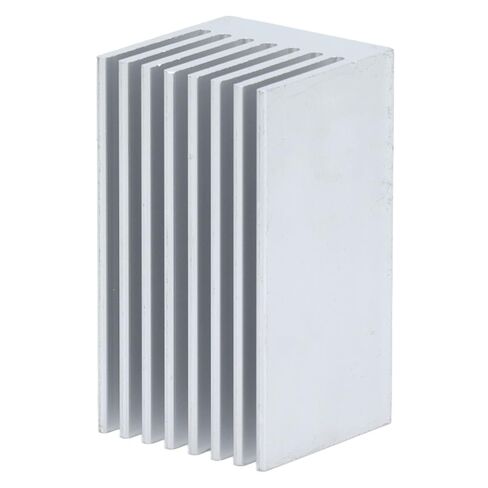 5Pcs Aluminum Heatsink Kit, 51.6x28x28mm Anodized Black in Saudi Arabia