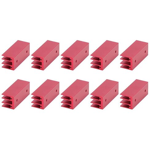 10Pcs Aluminum Heat Sink Kit, 40x16x16mm Anodized Cooling Fin in Saudi Arabia