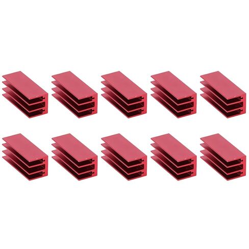 10Pcs Aluminum Heat Sink Kit, 40x16x16mm Anodized Cooling Fin in Saudi Arabia