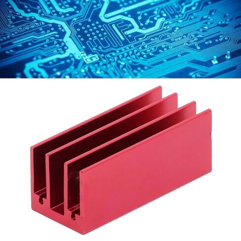 10Pcs Aluminum Heat Sink Kit, 40x16x16mm Anodized Cooling Fin in Saudi Arabia