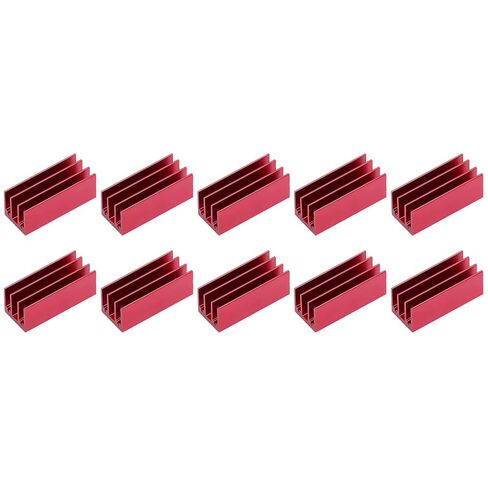 10Pcs Aluminum Heat Sink Kit, 40x16x16mm Anodized Cooling Fin in Saudi Arabia