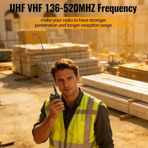 Flexible Whip Antenna Dual Band VHF UHF 144/430MHz 15.15inch SMA Female Ham Radio 771 Antenna for Baofeng UV-5R MINI AR-5RM UV-32 DM-32 Handheld Ham Two Way Radio Walkie Talkies (2 Pack) in Saudi Arabia