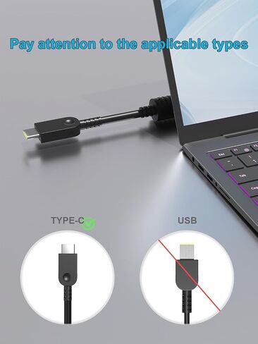 شاحن USB C نحيف بقدرة 140 وات لجهاز Lenovo IdeaPad Pro 5، وLegion Slim Pro 7,9 in Kuwait