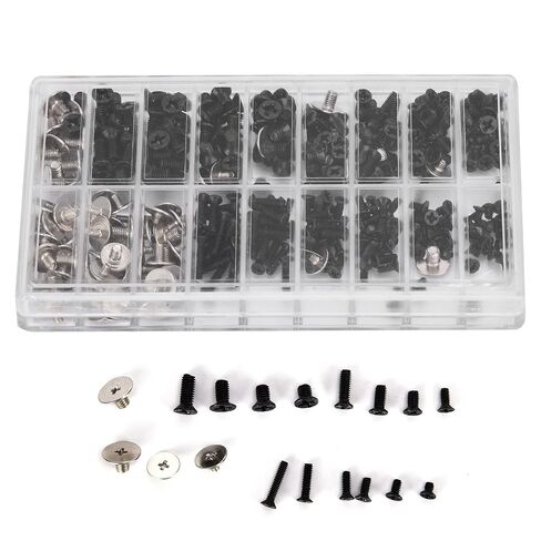 360Pcs Computer Screws Kit, Alloy Steel M2 M2.5 M3 Fastener Set Universal Micro Cross Screw Assortment Set for PC Case, Motherboard, Hard Drive in Saudi Arabia
