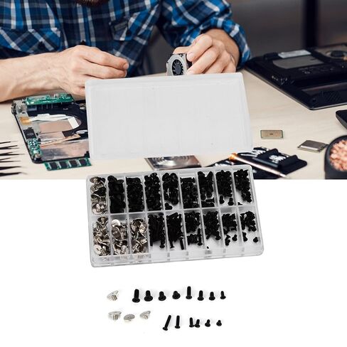 360Pcs Computer Screws Kit, Alloy Steel M2 M2.5 M3 Fastener Set Universal Micro Cross Screw Assortment Set for PC Case, Motherboard, Hard Drive in Saudi Arabia