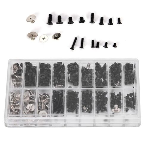 360Pcs Computer Screws Kit, Alloy Steel M2 M2.5 M3 Fastener Set Universal Micro Cross Screw Assortment Set for PC Case, Motherboard, Hard Drive in Saudi Arabia