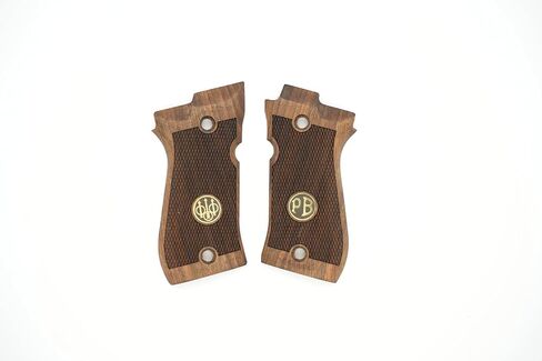 Brand Beretta 81F, 81 FS, 84 F, 84 FS, 84 Cheetah Compatible Walnut Grips in Saudi Arabia
