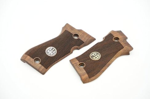 Brand Beretta 81F, 81 FS, 84 F, 84 FS, 84 Cheetah Compatible Walnut Grips in Saudi Arabia