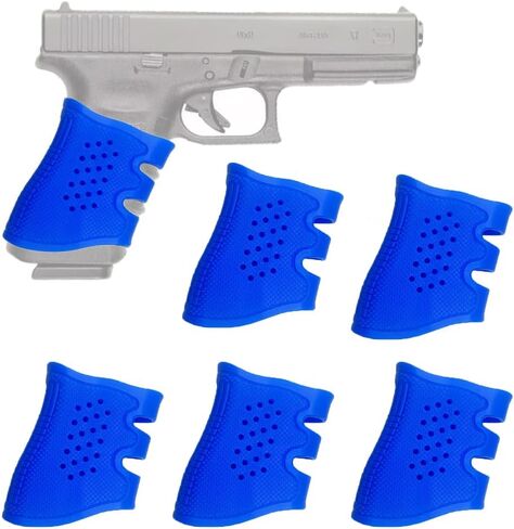 (5-Pack) Ventilated Rubber Grip Sleeve for Glock 17, 19, 19x, 20, 21, 22, 23, 25, 31, 32, 34, 35, 37, 38, 41, 43x, 44, 45, 48 Pistols Accessories in Saudi Arabia