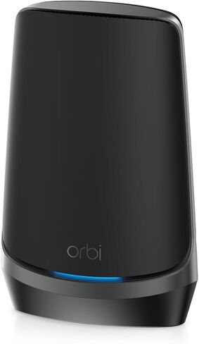 NETGEAR Orbi Quad-Band WiFi 6E Mesh Add-on Satellite (RBSE960B) - Works with Orbi RBKE963B - Adds Coverage up to 3,000 sq. ft - AXE11000 (10.8Gbps) - Black in Saudi Arabia