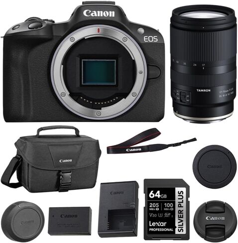 Canon EOS R50 Mirrorless Camera (Black) in Saudi Arabia