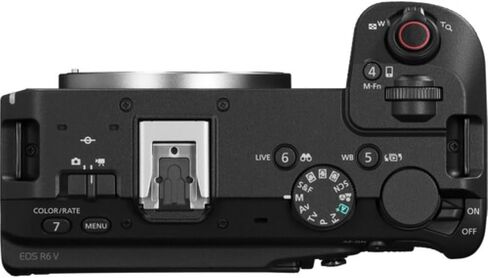 Canon EOS R6 V Mirrorless Camera with 128GB Memory Card + Extra LP-E6P Battery + 200ES Shoulder Bag (4 Items) in Saudi Arabia
