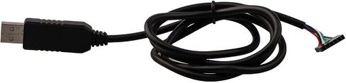 FABULETTA USB to Serial Adapter Cable with for ft232rl Chipset for TTL UART Communication, 6-Pin 0.1" Connector with RX/TX LEDs for Arduino DIY Electronics Projects, 3.3V Logic Level, 1 Meter Black in Saudi Arabia