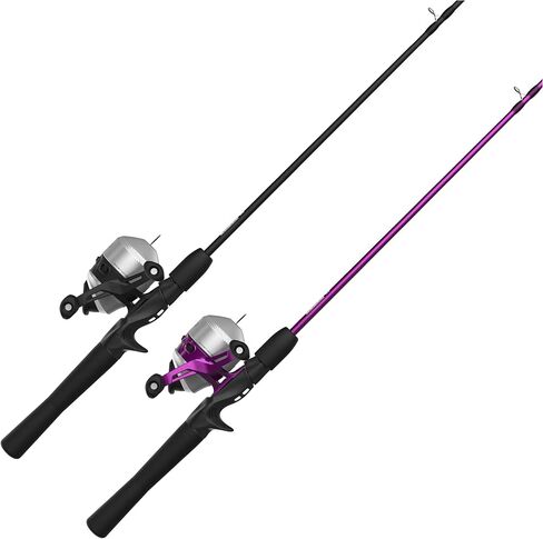 Zebco 33 Spincast Reel and 2-Piece Fishing Rod Combo, 5-Foot 6-Inch Durable Fiberglass Rod, Quickset Anti-Reverse Fishing Reel with Bite Alert in Saudi Arabia