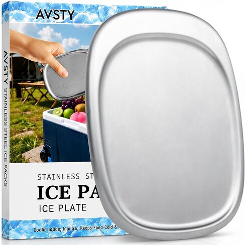 Reusable Stainless Steel Ice Pack Tray Cooling Ice Pack for Lunch Boxes in Kuwait