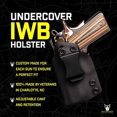 IWB Kydex Holster for Canik TTI Combat Taran Tactical Innovations | Right Hand | Optic Ready RMR Cut | Adjustable Retention | Sweat Guard | Open Muzzle | Made in USA in Saudi Arabia
