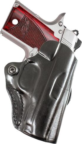 DeSantis Mini Scabbard OWB Leather Holster - Right Hand Draw, Black in Saudi Arabia
