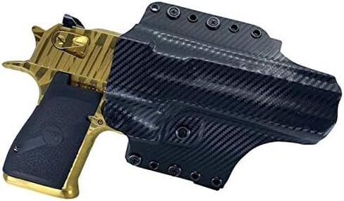 IWB OWB Kydex Holster for Magnum Research Desert Eagle | Right Hand | Optic Ready RMR Cut | Adjustable Retention | Sweat Guard | Open Muzzle | Made in USA in Saudi Arabia