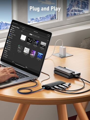 Lemorele USB C Hub 5-in-1 10Gbps, 2 USB A & 2 C Data Ports, 7.9in Cable in Kuwait